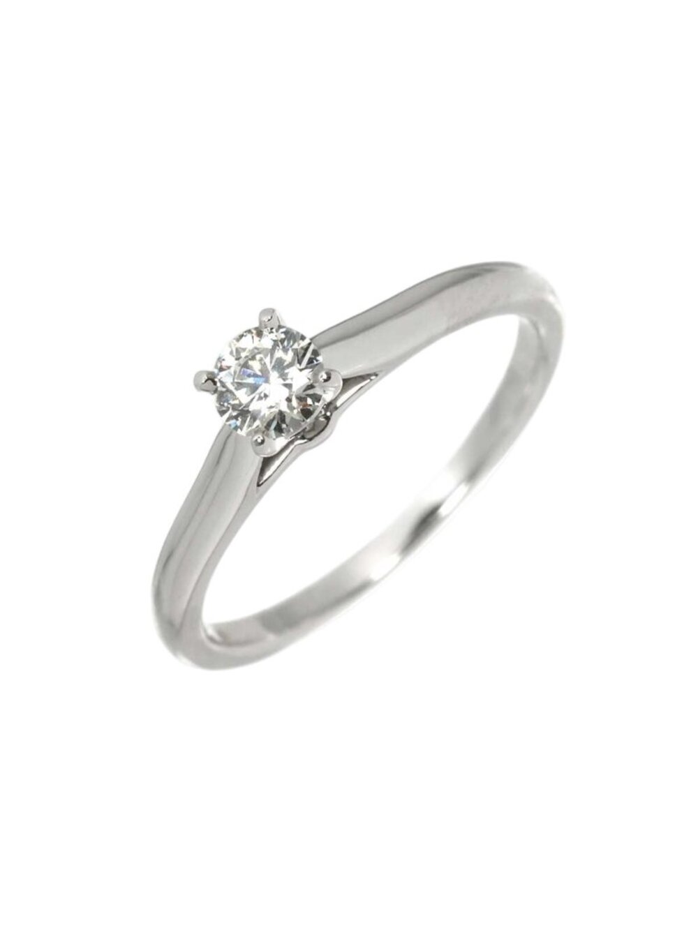 Cartier Solitaire Diamond 48 Ring Platinum